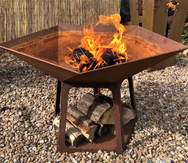 Largs and Millport Weekly News: Personalised Steel Star Firepit. Credit: Not On The High Street
