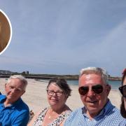 Millport family enjoy special pilgrimage to spot hero soldier landed
