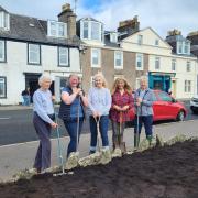 Members of the SWI have been hard at work planting up the site