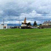 Work has started on the seawall replacement project