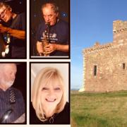 The Fencebay Band performed to raise cash for preservation work at Portencross Castle