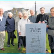 Airfields of Britain monument in 2010: The Airfields of Britain Conservation Trust unveiled a memorial dedicated to Largs ‘Airfield'