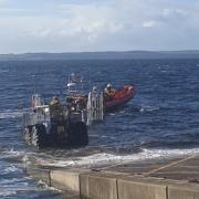 The Largs RNLI crew was called out on Saturday, October 14