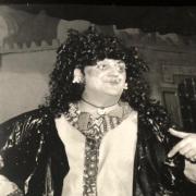 Drew Cochrane as the panto dame in a Largs Players production dating back to the 1990s