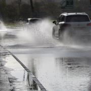 Flooding has been reported at several locations on the A78