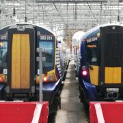 Trains to and from Largs and Ardrossan have been suspended west of Kilwinning