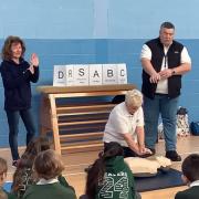 Life skills: St Mary's Primary pupils received instruction on heartstart from First Responders