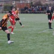 Largs Thistle's David Ramsay lines up for shot
