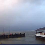 Adverse weather forecast: Cal Mac ferry at Largs Pier this afternoon