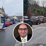 Cllr Ian Murdoch says traffic jams caused by utility works on the A78 through Largs are 