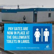 Largs seafront toilets pay to use