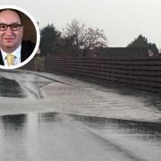 Cllr Murdoch raised the flooding problems before and after the Christmas holidays
