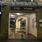 Trains to and from Largs were cancelled on Tuesday night