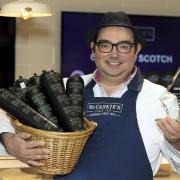 Nigel Ovens from McCaskie's in Wemyss Bay, the reigning national black pudding champion.