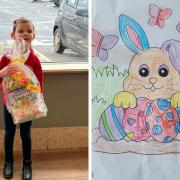 April was announced as the winner of the Easter colouring competition in Largs
