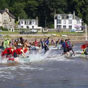 The Millport Raft Race sees teams test their vessels in Kames Bay