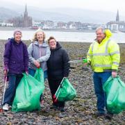 Teamwork makes the dream work: Largs beach clean