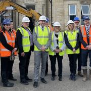 The groundbreaking ceremony for the new cancer centre