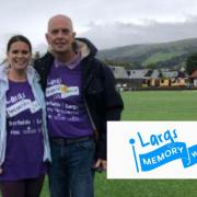 Robbie Stevenson and daughter Holly Baillie at the 2023 Memory Walk, which Robbie has revealed will return this year.
