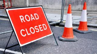 The road will be closed for five days during the repairs