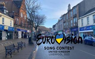 Euro trend - Largs Salvation Army shop is decorated for Eurovision