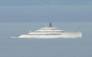 Superyacht PI spotted at Seamill