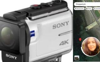 Gabriela Wijas, inset, is hoping someone in Largs may have found her waterproof video camera