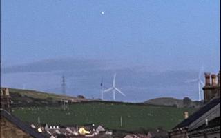 A picture of Jupiter above West Kilbride - sometimes causing confusion over UFOs