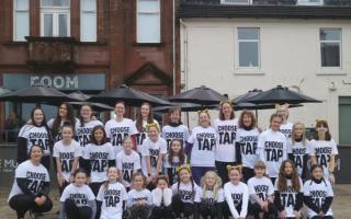 Pupils from the Karen Aitchison School of Dancing in Largs took part in Tapathon 2023