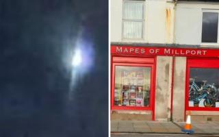 Meteor footage: Mapes of Millport