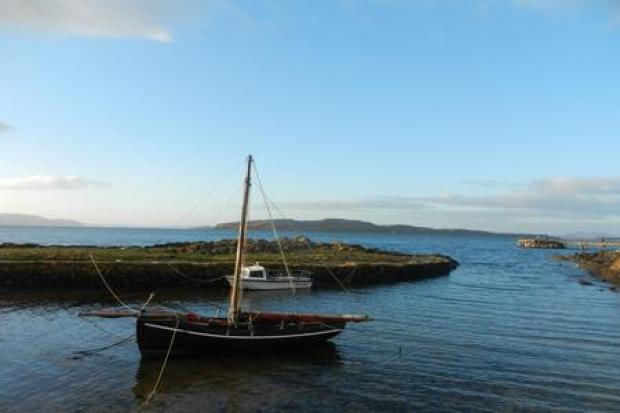 Nautical perspective at Portencross
