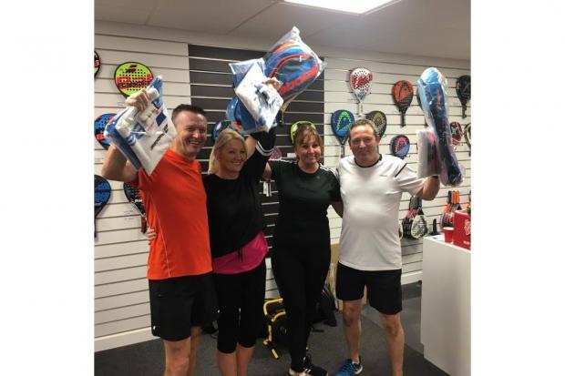 Largs and West Kilbride players in British Padel Tour